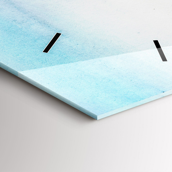 Modern vertical wall clock Painted Landscape of Paris