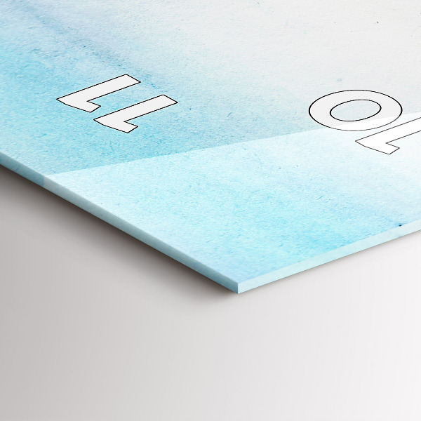 Modern vertical wall clock Painted Landscape of Paris