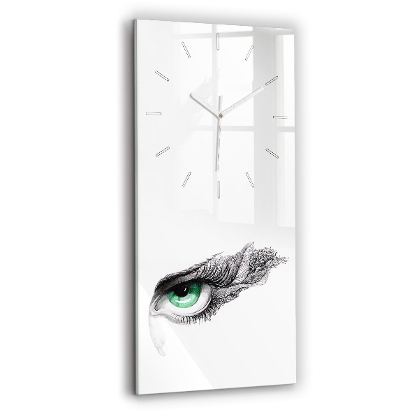 Modern vertical wall clock Abstraction of the human eye
