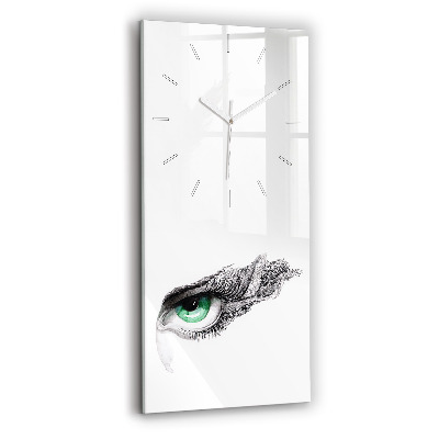 Modern vertical wall clock Abstraction of the human eye