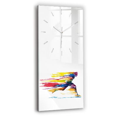 Modern vertical wall clock Runner illustration