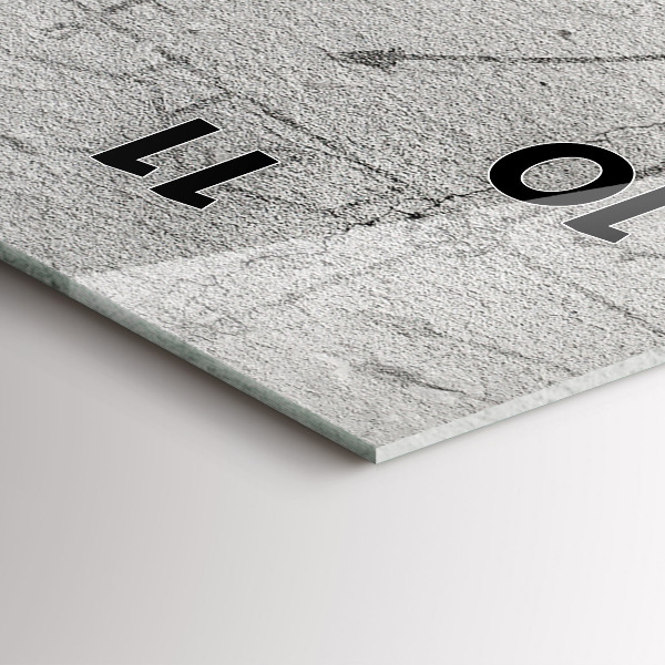 Modern vertical wall clock Sketch of the City