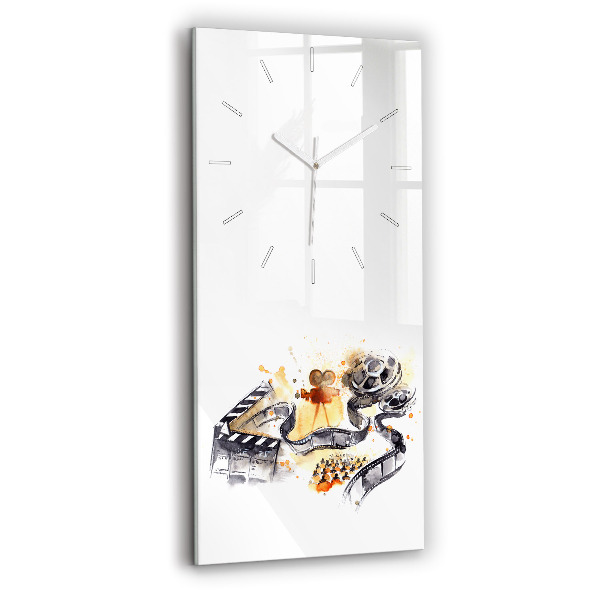 Modern vertical wall clock Cinematography camera