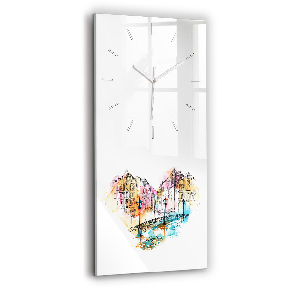 Modern vertical wall clock Painted Architecture