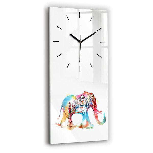 Modern vertical wall clock Indian Culture