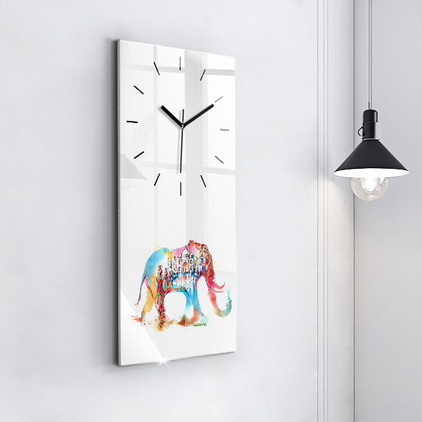 Modern vertical wall clock Indian Culture