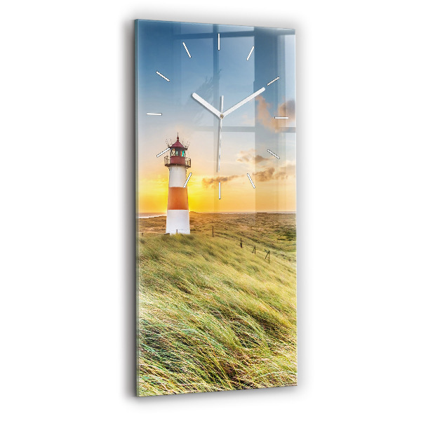 Modern vertical wall clock Lighthouse