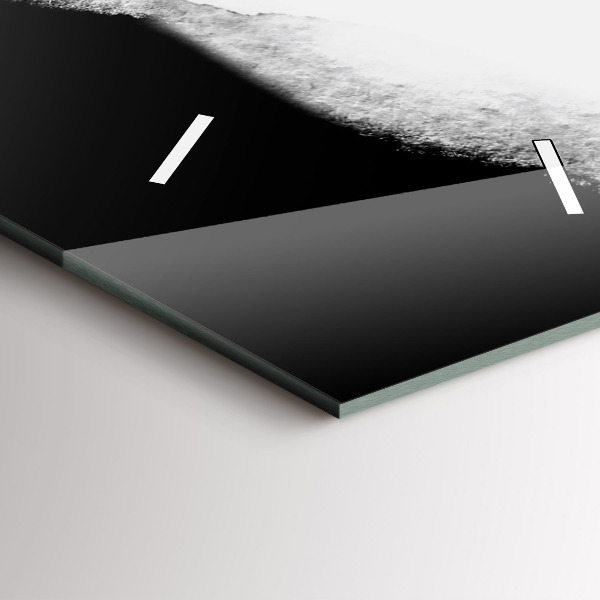 Modern vertical wall clock Portrait of a woman