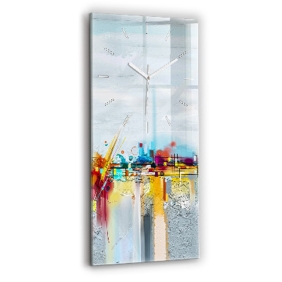 Modern vertical wall clock Abstract bridge