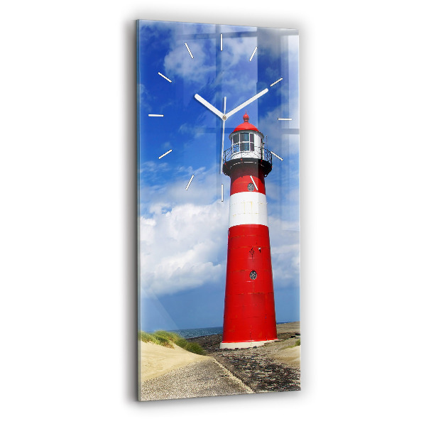 Modern vertical wall clock Lighthouse