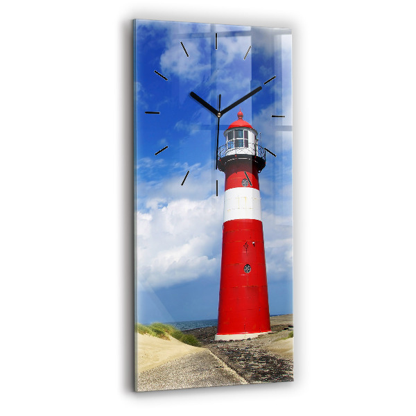 Modern vertical wall clock Lighthouse