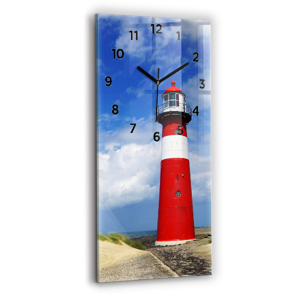Modern vertical wall clock Lighthouse