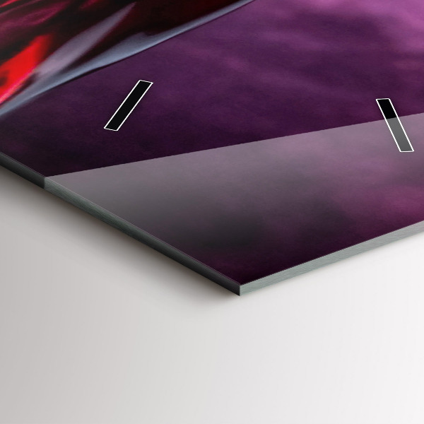 Modern vertical wall clock Wine glass