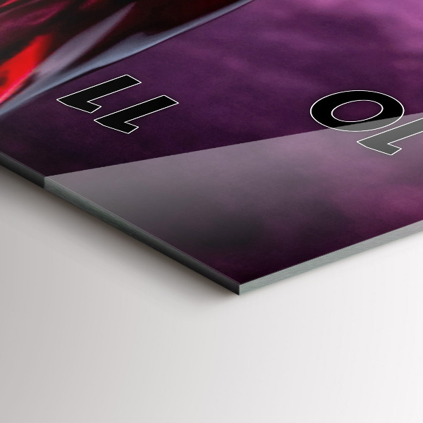 Modern vertical wall clock Wine glass