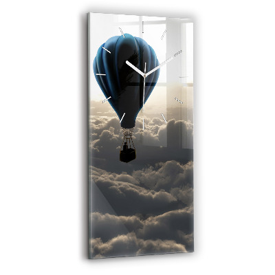 Modern vertical wall clock Balloon in the sky