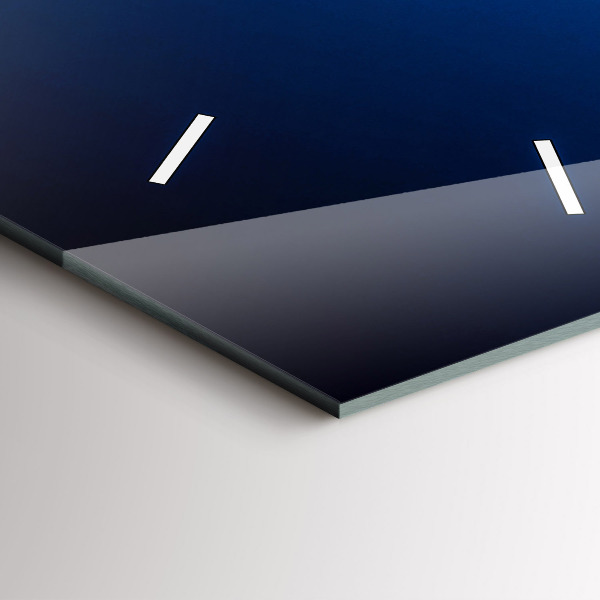 Modern vertical wall clock Airplane and Clouds