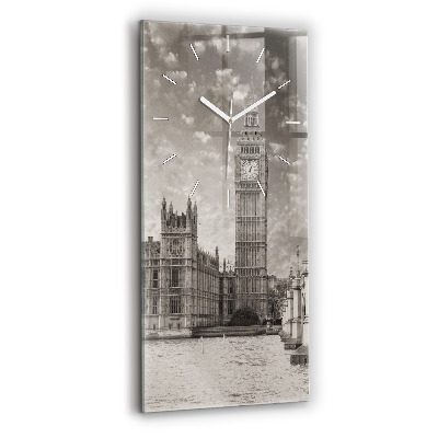 Modern vertical wall clock London England Big Ben