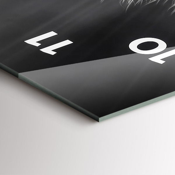 Modern vertical wall clock Galloping horse