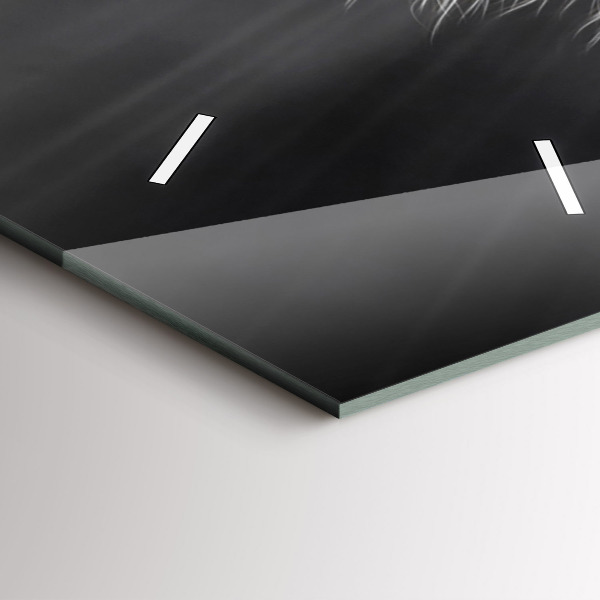 Modern vertical wall clock Galloping horse