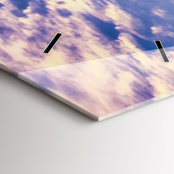Modern vertical wall clock Sunset New York