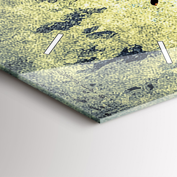 Modern vertical wall clock Butterfly vintage style