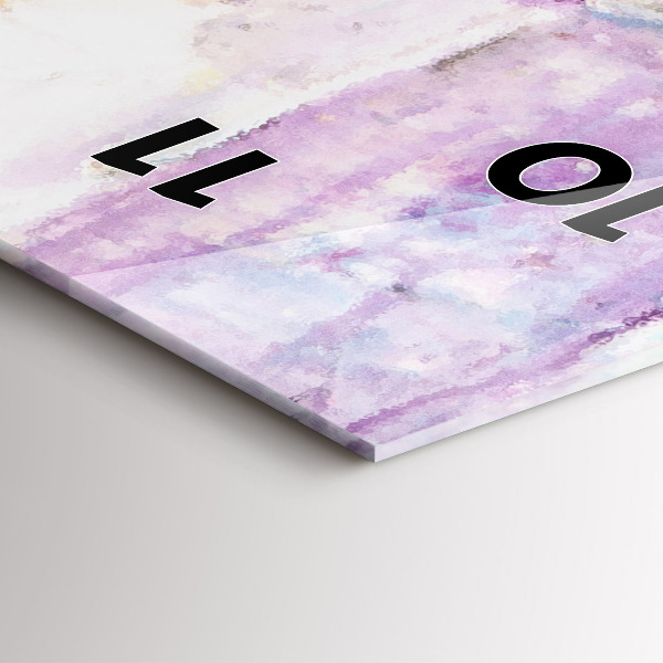 Modern vertical wall clock Preparing the ballerina