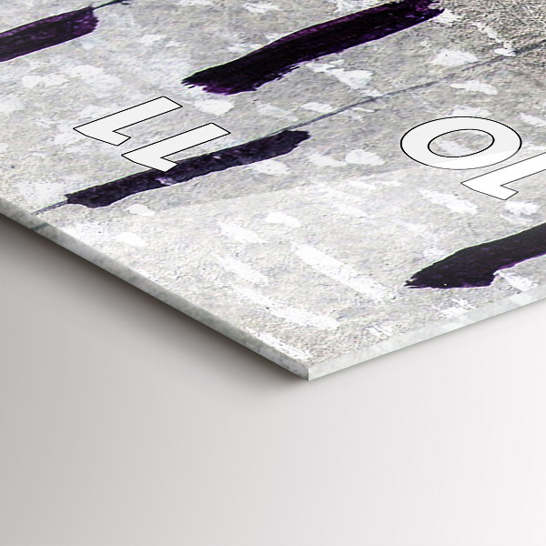 Modern vertical wall clock Cranes in the reeds