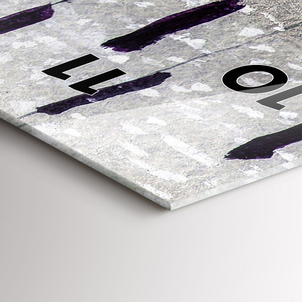 Modern vertical wall clock Cranes in the reeds