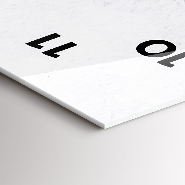 Modern vertical wall clock Flying birds