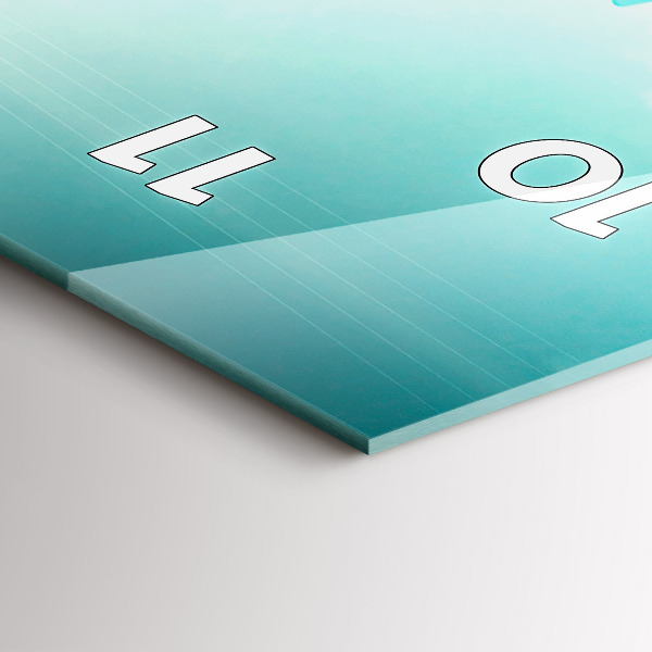 Modern vertical wall clock Car with surfboard