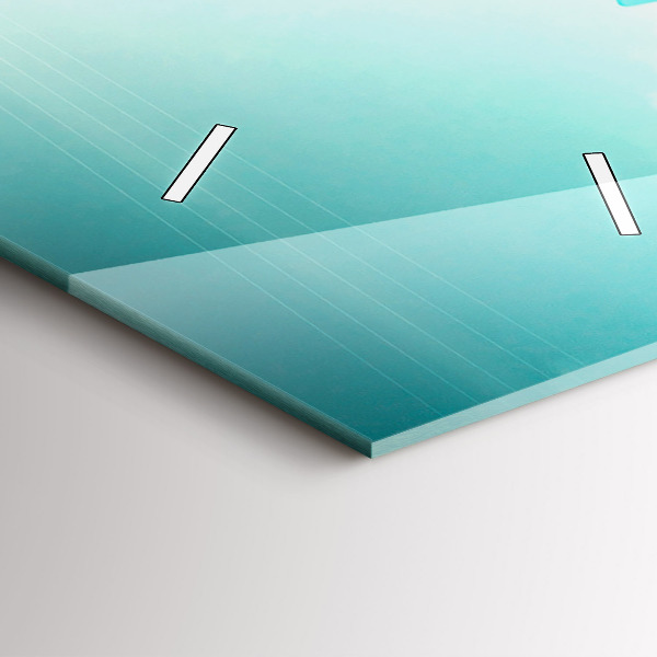 Modern vertical wall clock Car with surfboard