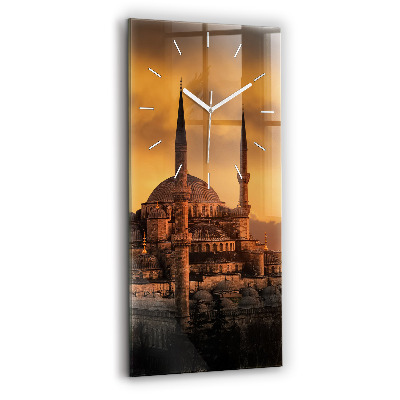 Modern vertical wall clock Mosque in Istanbul