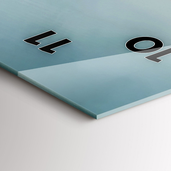 Modern vertical wall clock Surreal Flamingo