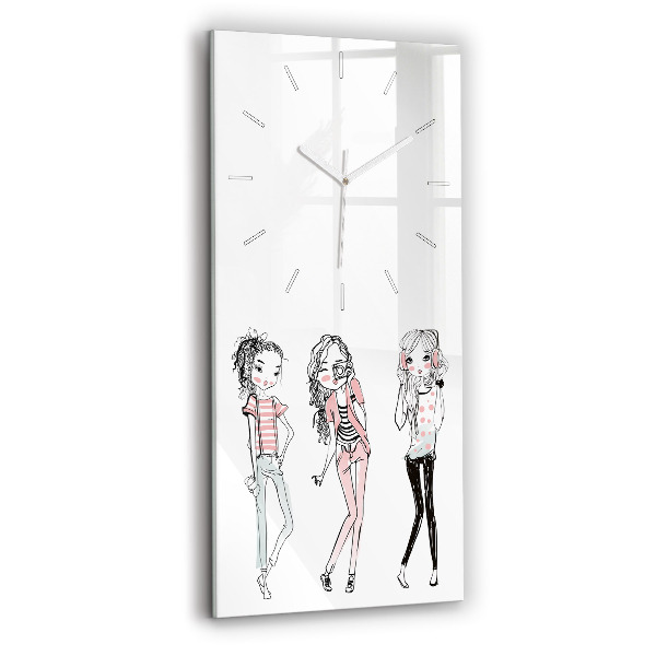 Modern vertical wall clock Women's fashion