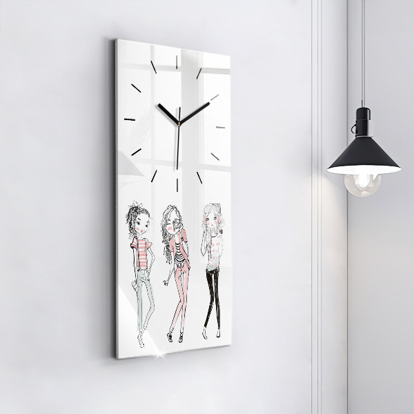 Modern vertical wall clock Women's fashion