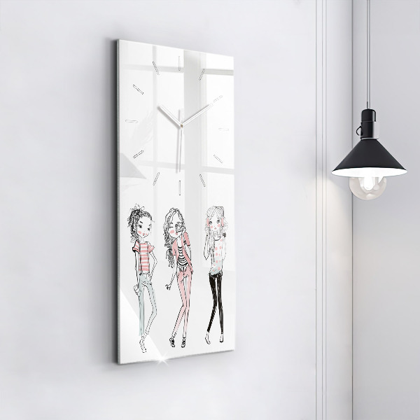 Modern vertical wall clock Women's fashion