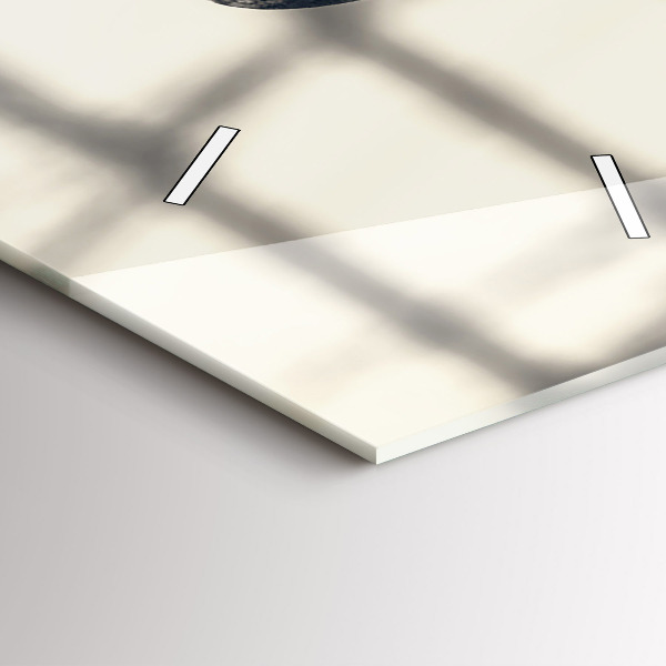 Modern vertical wall clock Ancient ship