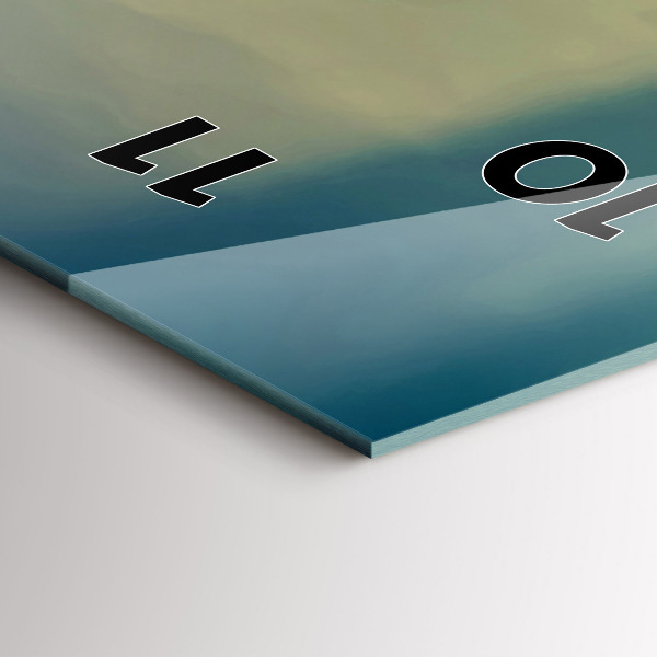 Modern vertical wall clock Lighthouse on the water