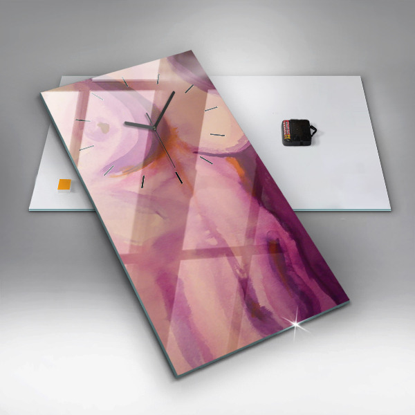 Modern vertical wall clock Painting Women