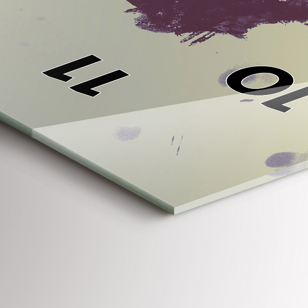 Modern vertical wall clock Zombies at night - halloween