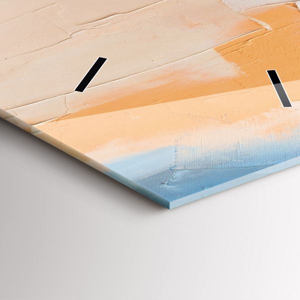 Modern vertical wall clock Portrait of a woman