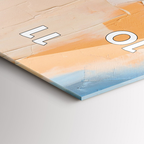 Modern vertical wall clock Portrait of a woman