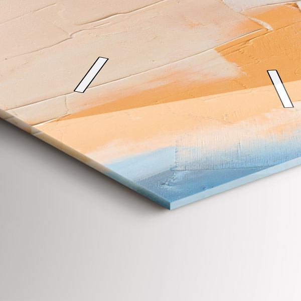 Modern vertical wall clock Portrait of a woman