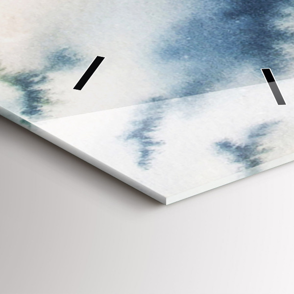 Modern vertical wall clock Fisherman on the lake