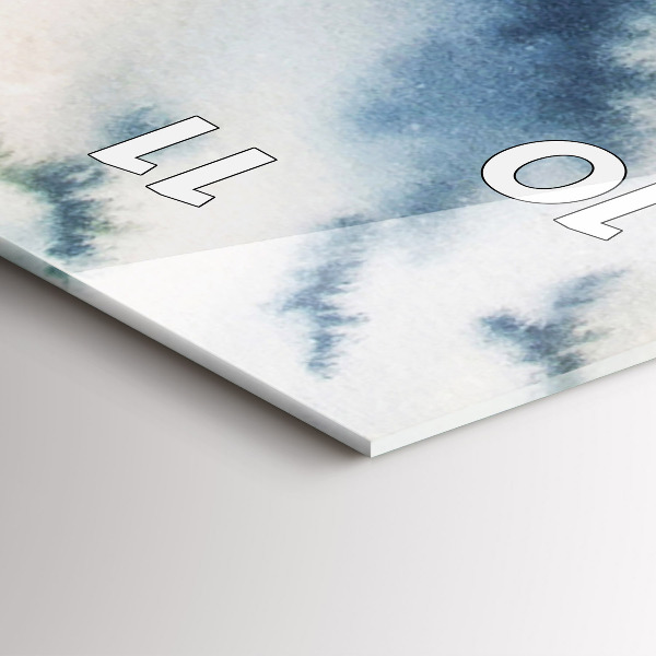 Modern vertical wall clock Fisherman on the lake