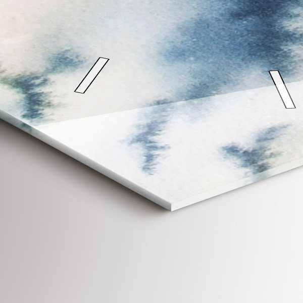 Modern vertical wall clock Fisherman on the lake