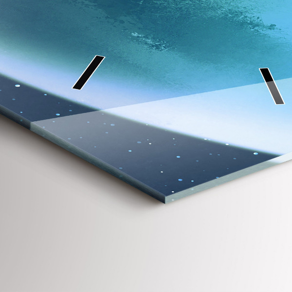 Modern vertical wall clock Man in the moon