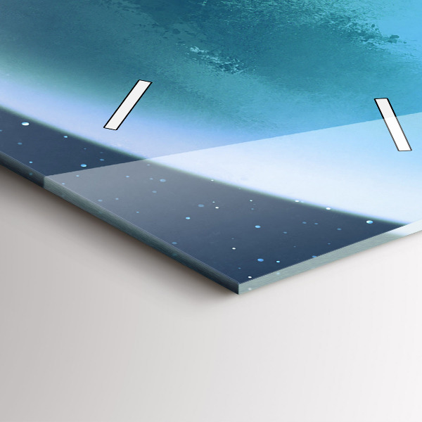 Modern vertical wall clock Man in the moon