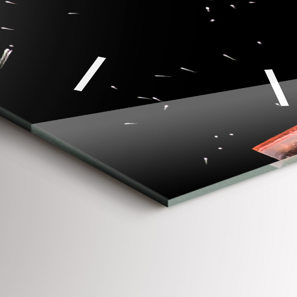 Modern vertical wall clock Drink with ice