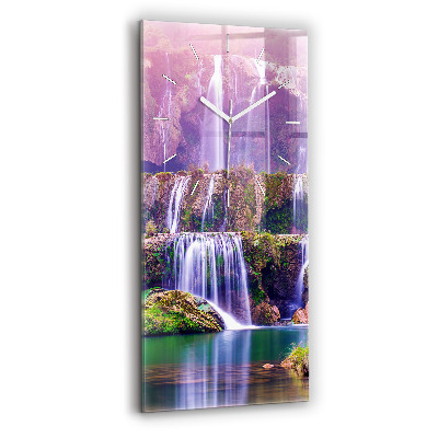 Modern vertical wall clock Jiulong Waterfall China